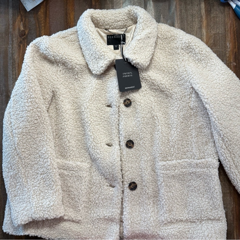 Bernardo‎ Faux Sherpa Jacket